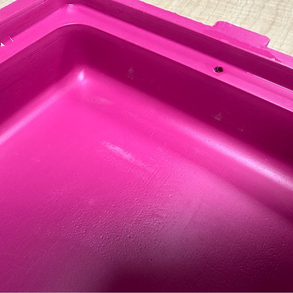 VTG 1990 Rubbermaid Totally‎ Hot! Tote 6 Cooler 1.5 Gal Pink/White Retro 90s - Picture 9 of 11